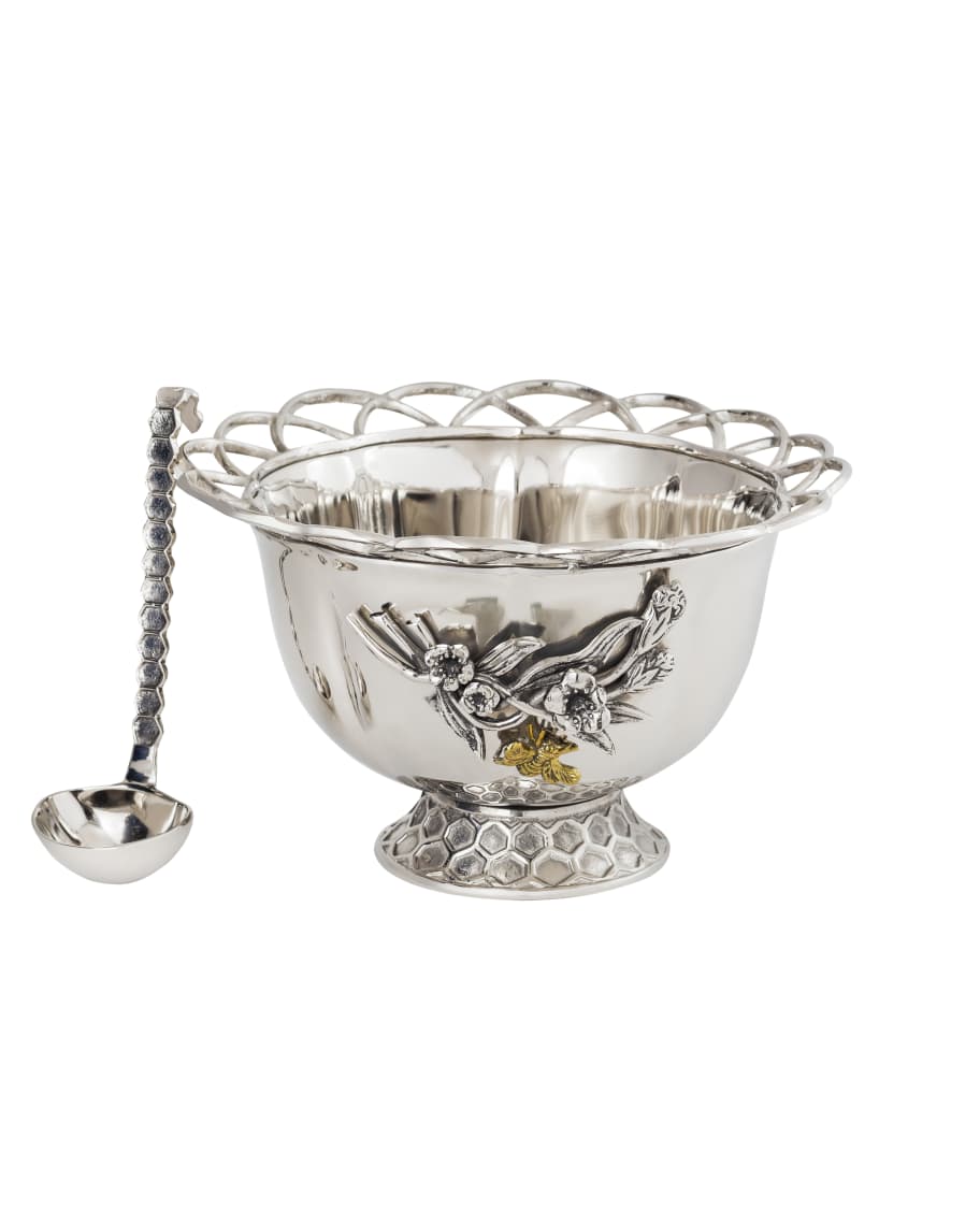 Image 1 of 1: Bumble Bee Punch Bowl with Ladle
