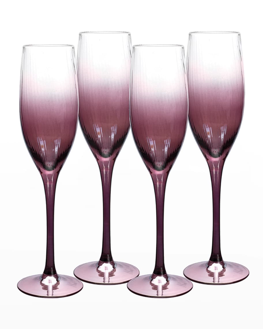 Image 1 of 1: Kingsley Champagne Flutes, Set of 4