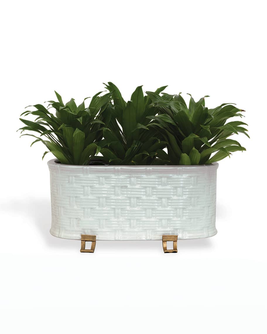 Image 2 of 2: Sanibel Oval Planter