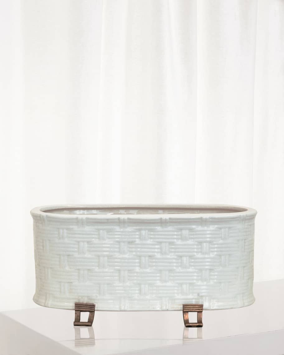 Image 1 of 2: Sanibel Oval Planter