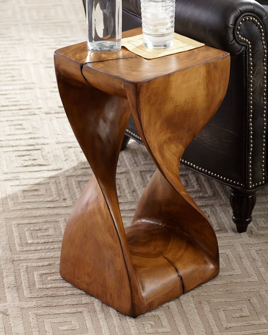 Image 1 of 4: Caleb Faux Wood Drink Table
