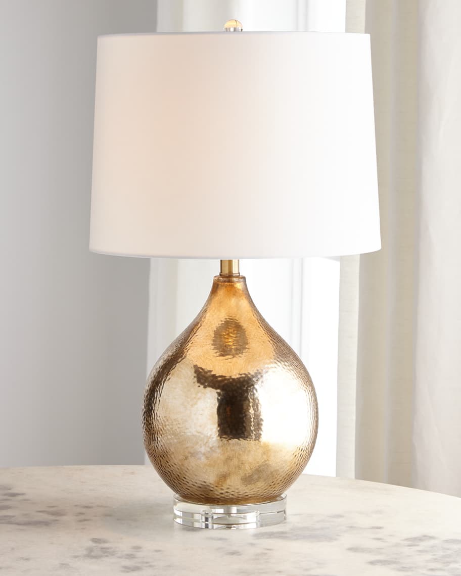 Hammered glass lamp hot sale