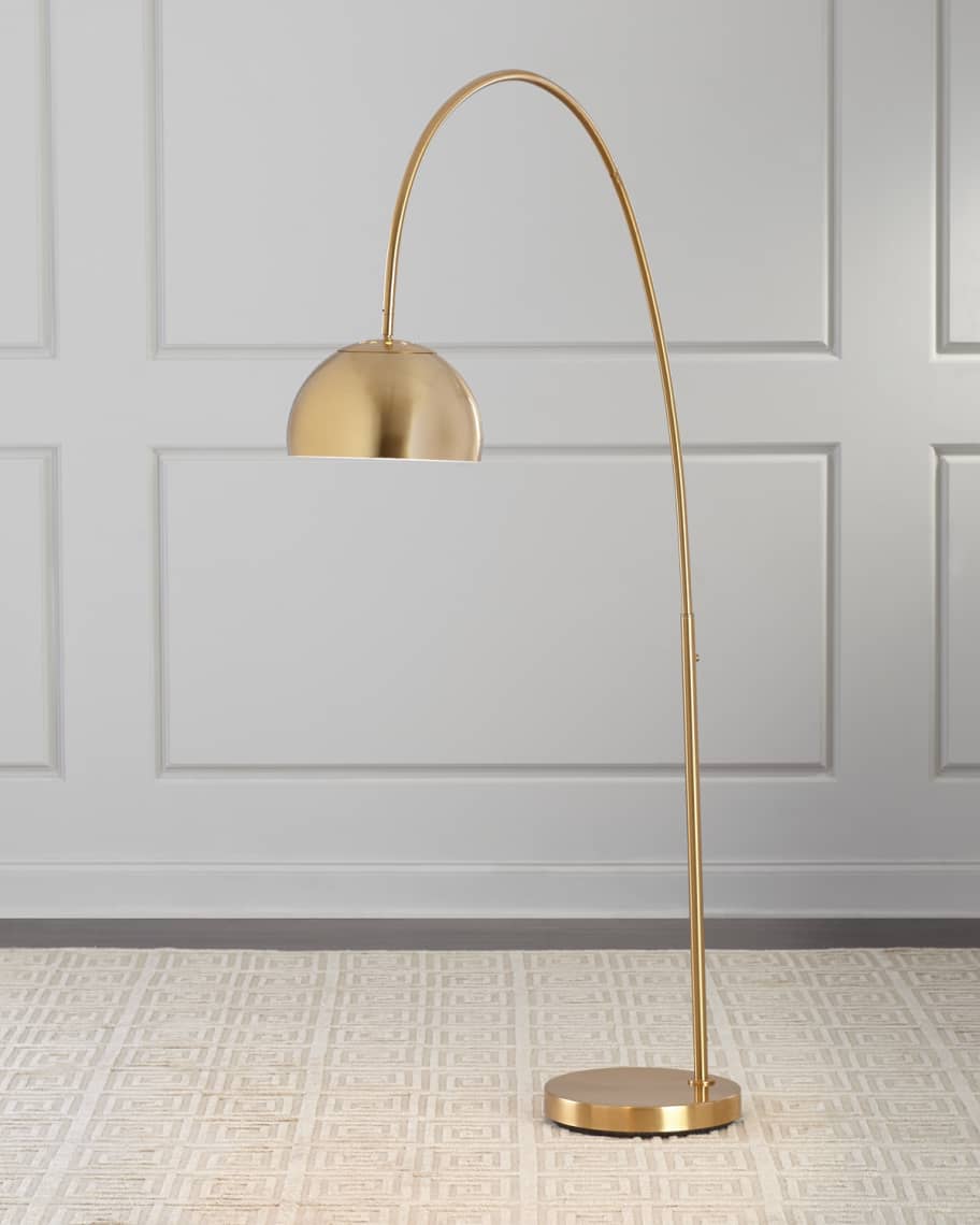 Gold arch floor sale lamp