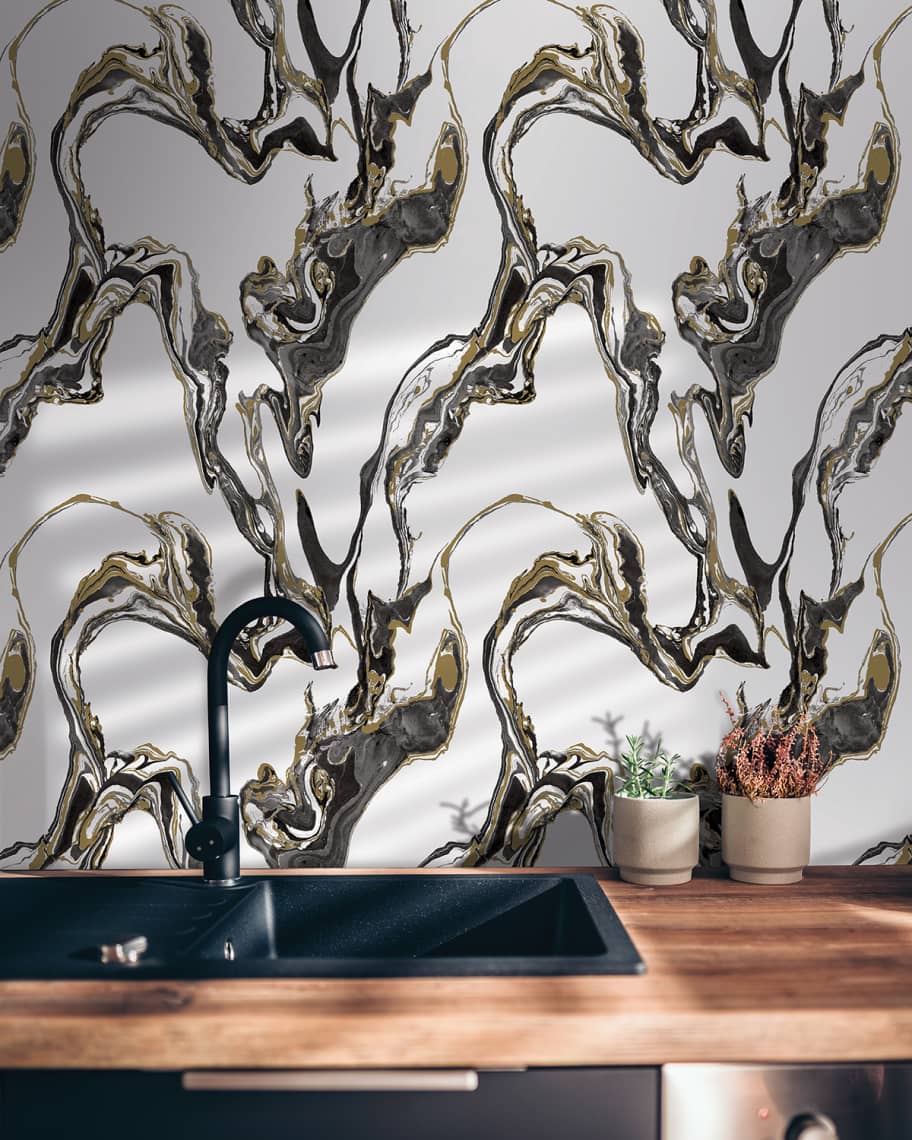 Image 1 of 2: Marble Removable Wallpaper