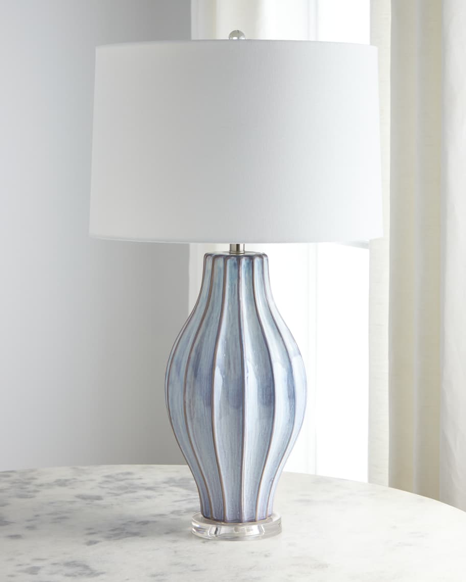 Image 1 of 3: Ocean Blue Reactive Table Lamp
