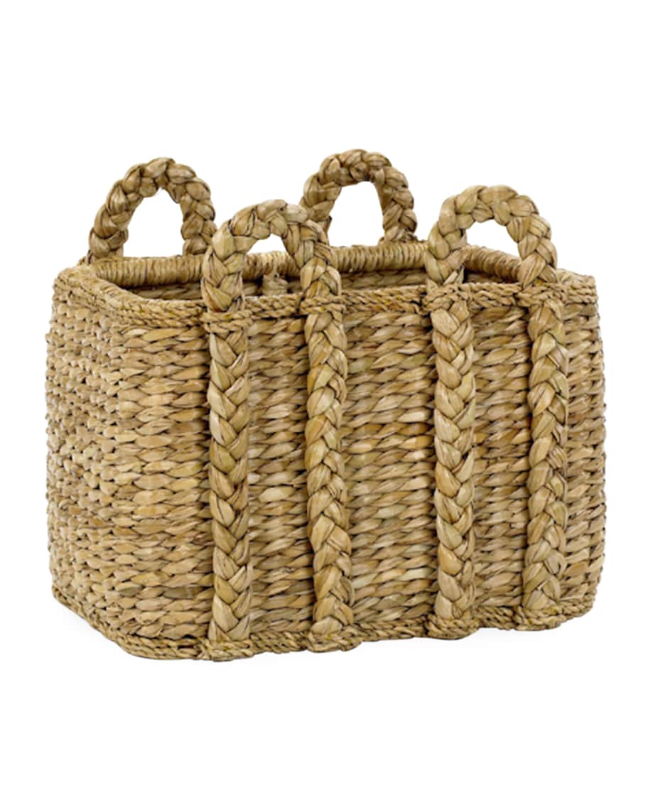 Image 1 of 1: Rectangular Rush Basket