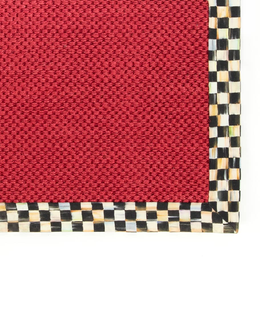 Mackenzie-Childs Courtly Check Red Sisal Rug, 3' X 5' | Horchow