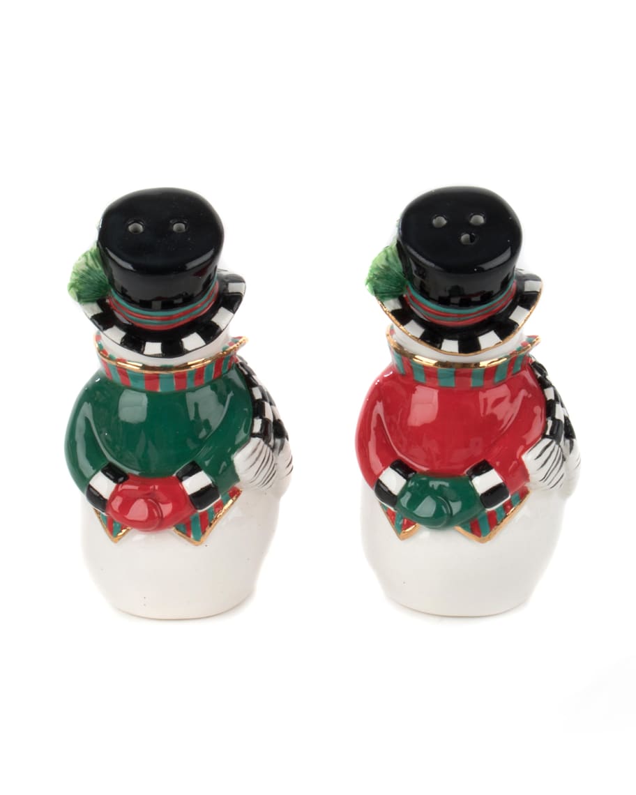 Image 2 of 2: Top Hat Snowman Salt & Pepper Shakers