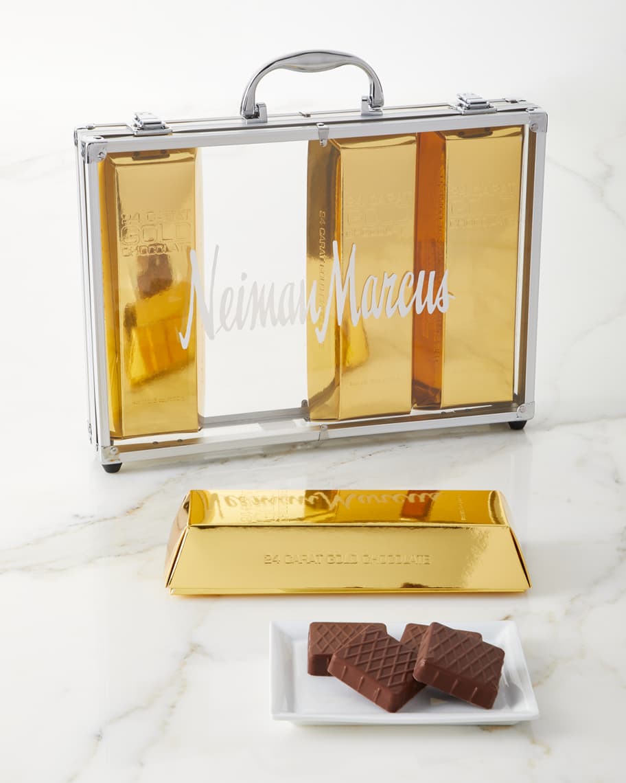 Image 1 of 2: Gold Chocolate Bar Briefcase