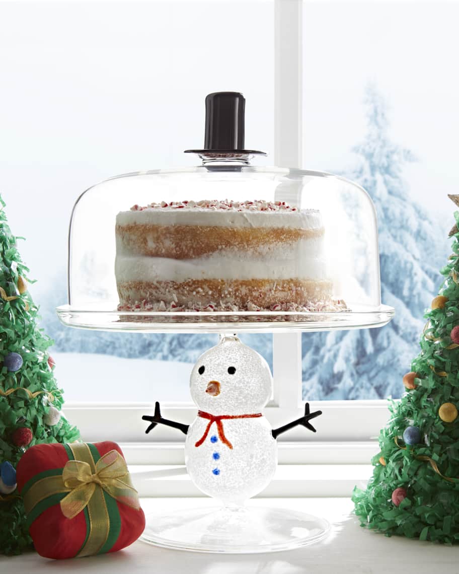 Image 1 of 3: Snowman Cake Stand