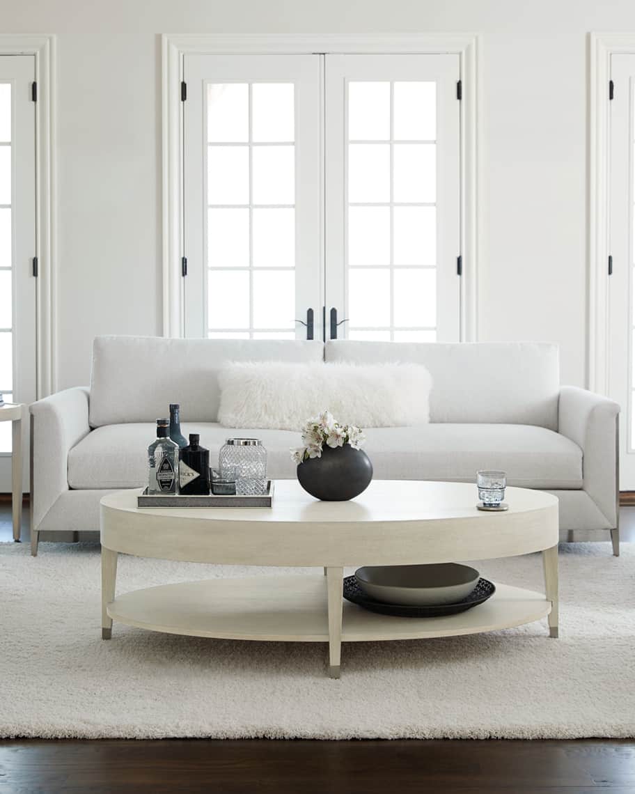Bernhardt East Hampton Oval Coffee Table