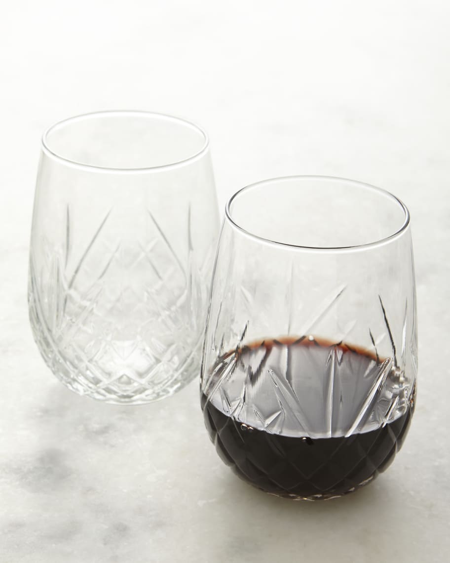 Godinger Dublin Stemless Wine Glasses, Set of 4