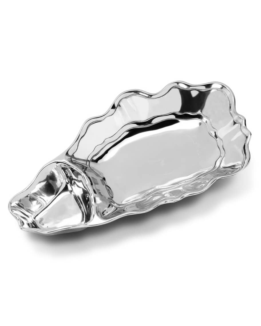 Image 1 of 1: Oyster Shell Chip & Dip Server