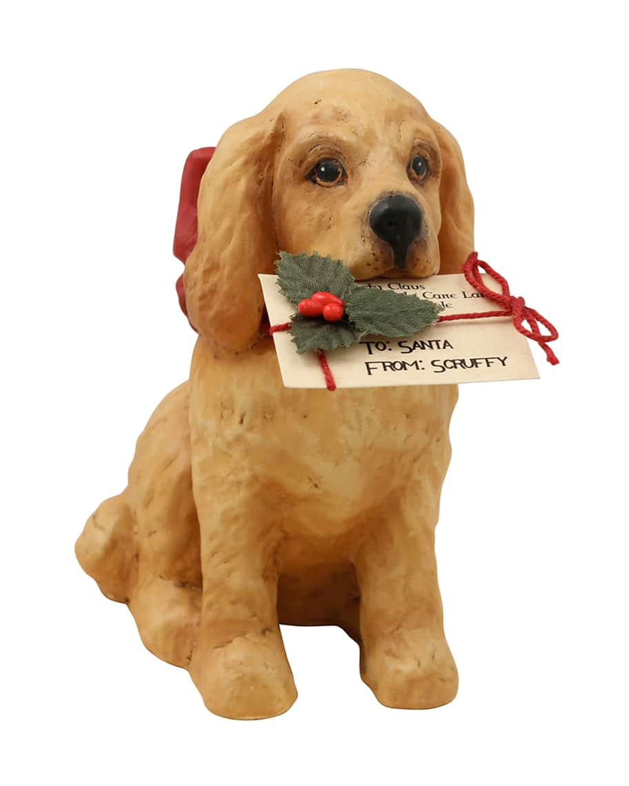 Image 1 of 1: Christmas Puppy Figurine
