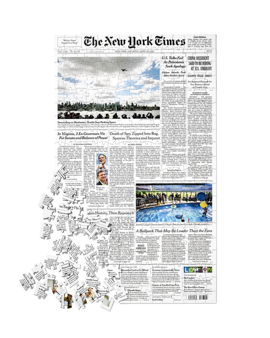 New york times nyt front page 300 piece puzzle