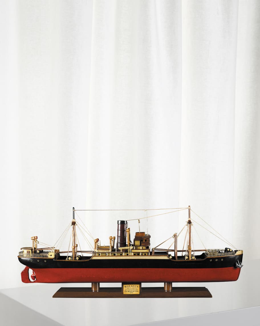 Image 1 of 2: Tramp Steamer Malacca Model Ship