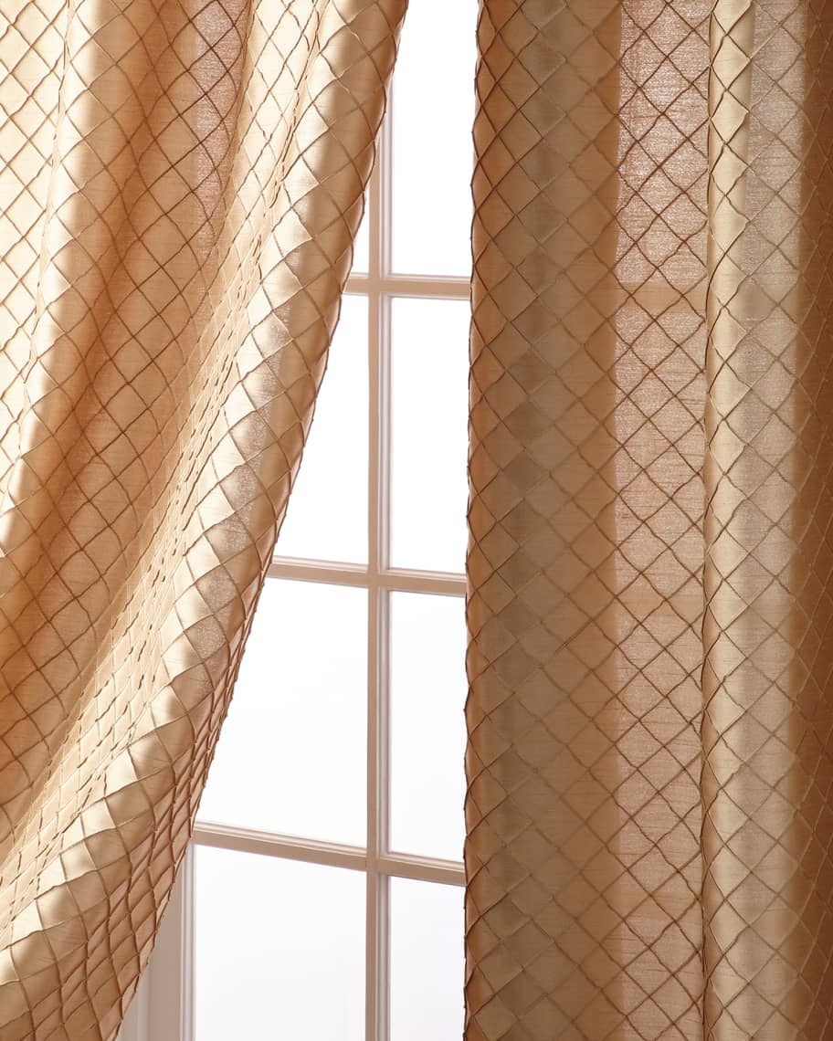 Austin Horn Collection Alias Diamond Curtain Panels, 108" Horchow