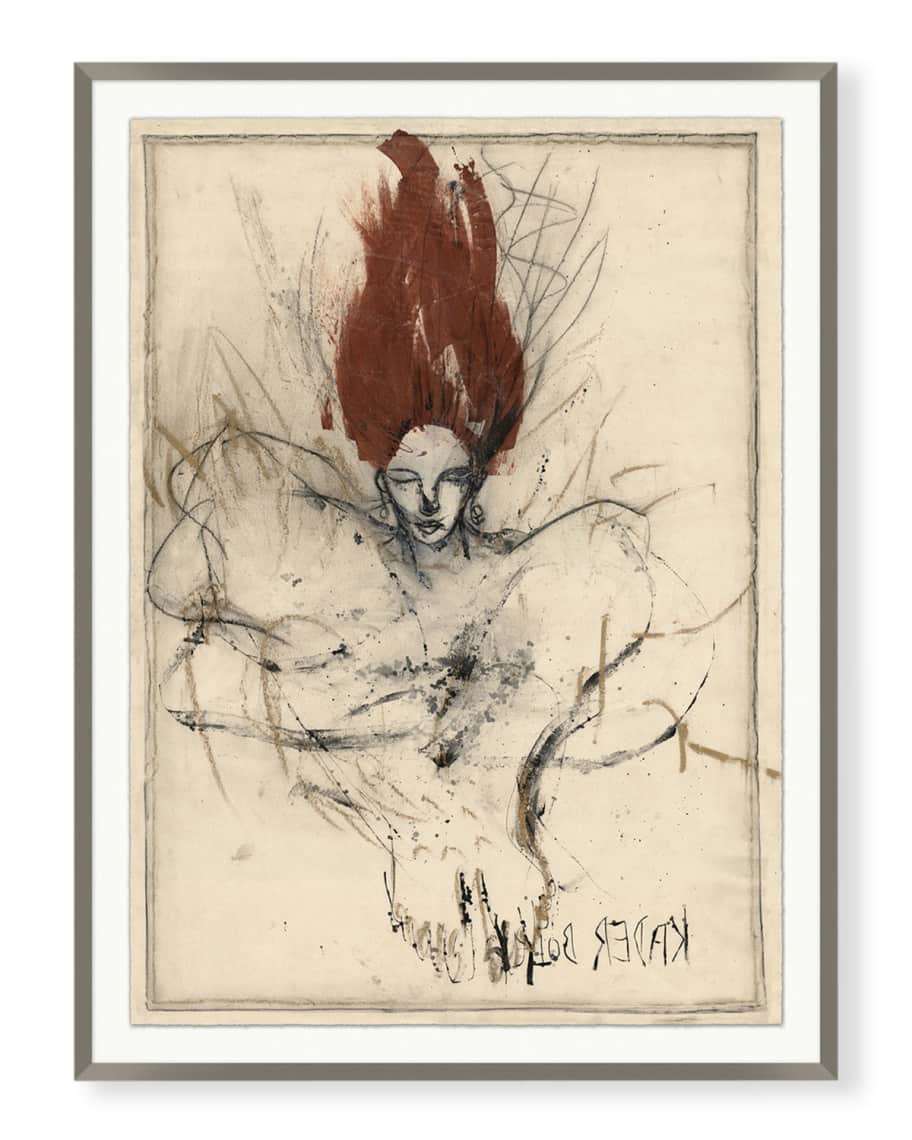 Image 1 of 2: 'Seated Figure' Wall Art