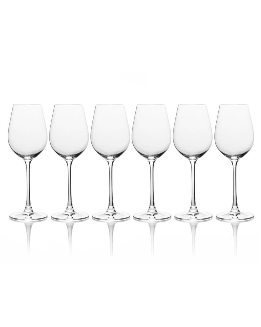 Image 1 of 2: Stiletto White Wine Glasses, Set of 6