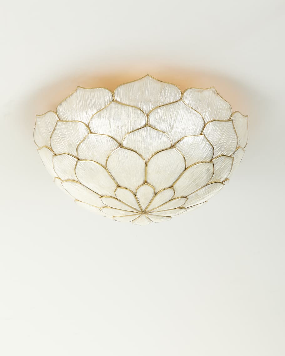 Capiz flush mount ceiling new arrivals light