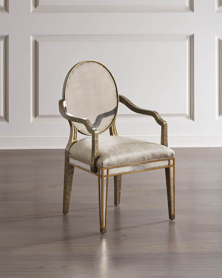 John Richard Collection Eglomise Dining Arm Chair Horchow