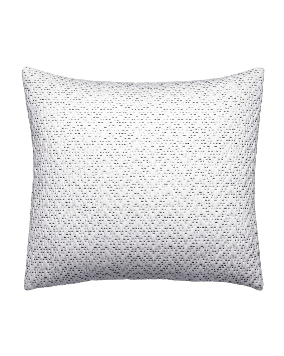 Image 1 of 2: Ink Botanical Zigzag Decorative Pillow, 12" x 16"