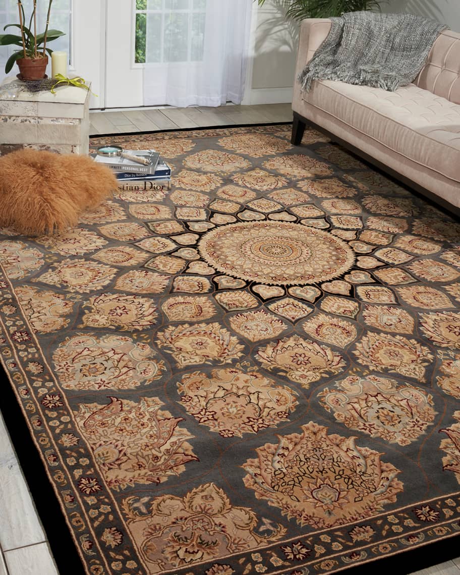 Image 1 of 4: Mosaic Hand-Tufted Runner, 2.6' x 12'