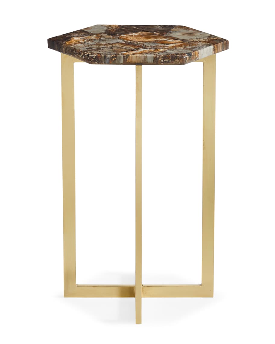 Image 1 of 4: Petra Hex Accent Table