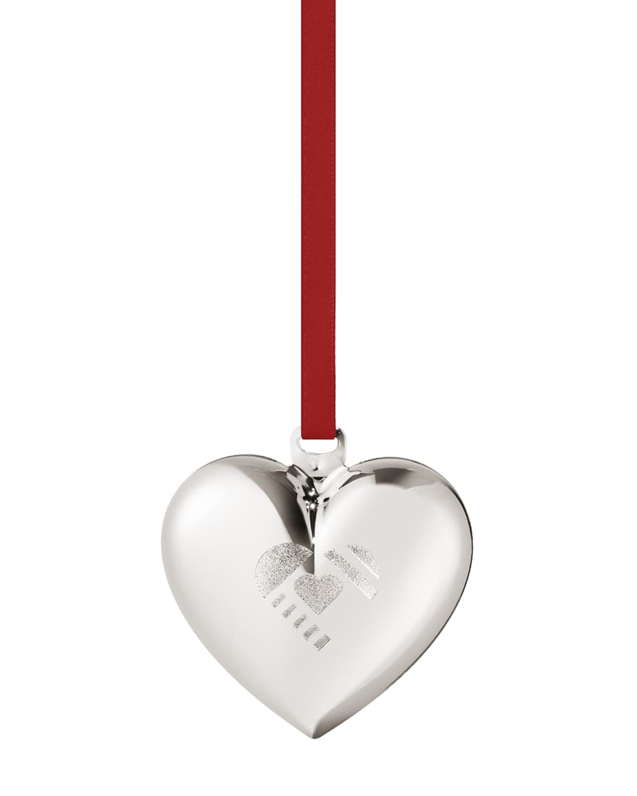 Jensen 2019 Christmas Heart Palladium Ornament Horchow
