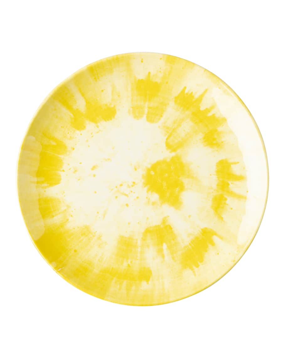 Image 1 of 1: Spin Platter Yellow Melamine Dinner Plate