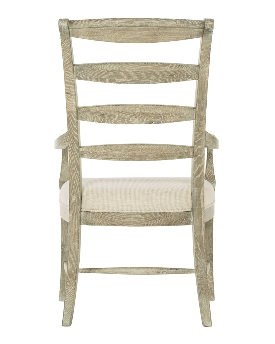 Image 2 of 4: Rustic Patina Ladderback Arm Chairs