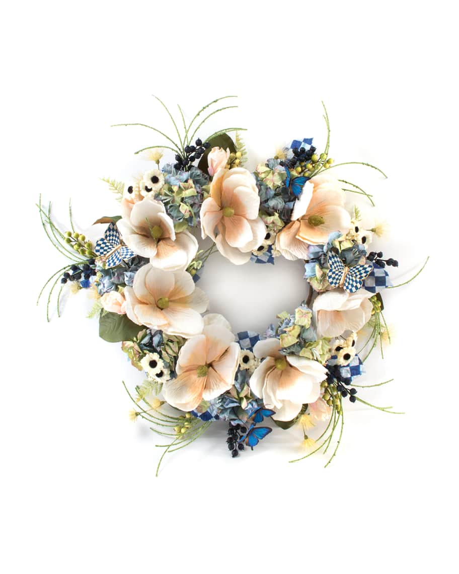 Image 1 of 2: Royal Check Butterfly Wreath