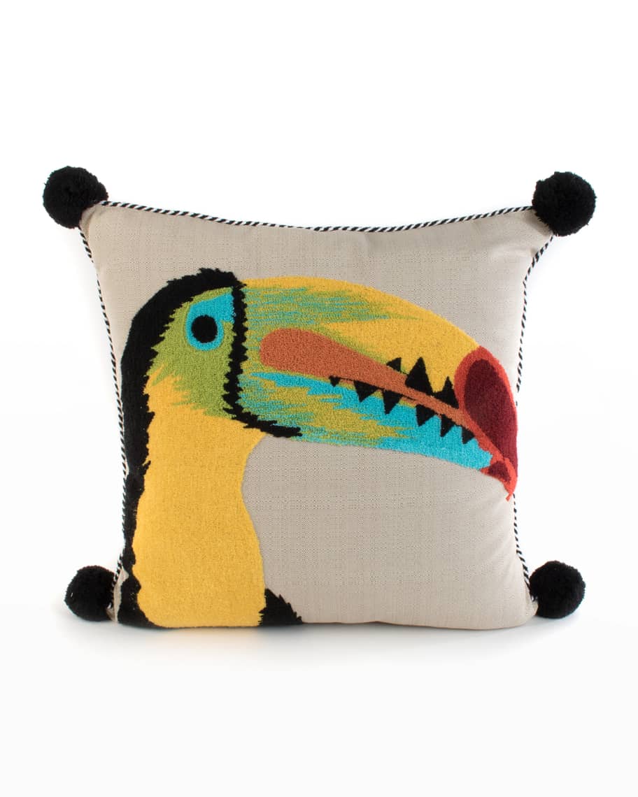 Image 1 of 2: Toucan Outdoor Accent Pillow