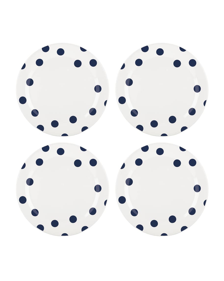 Image 1 of 1: deco dot dinner plates, set of four