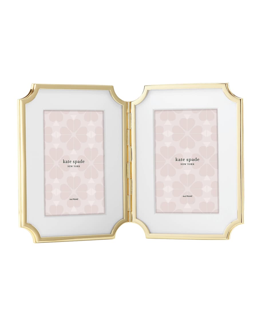 Image 1 of 1: sullivan street 4" x 6" double picture frame
