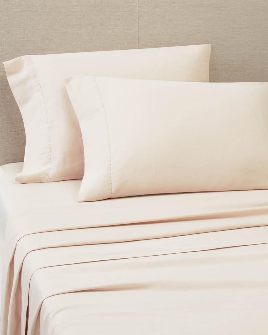 Portico 300 ThreadCount Organic Cotton Washed Sheet Set, QUEEN Horchow