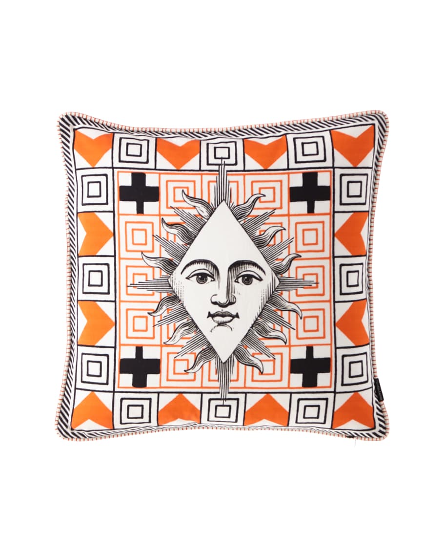 Image 3 of 3: Poker Face Multicolor Pillow
