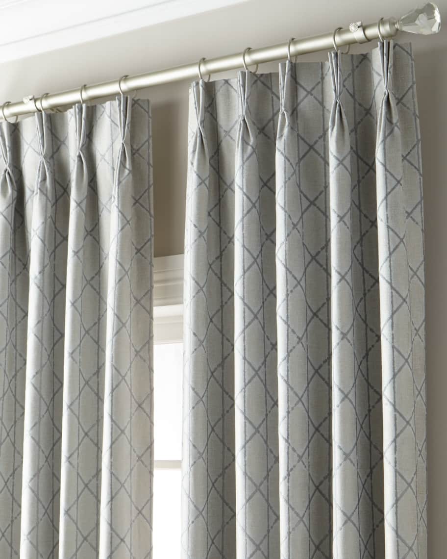 Image 1 of 1: Mariana 3-Fold Pinch Pleat Curtain with Blackout Lining, 108"