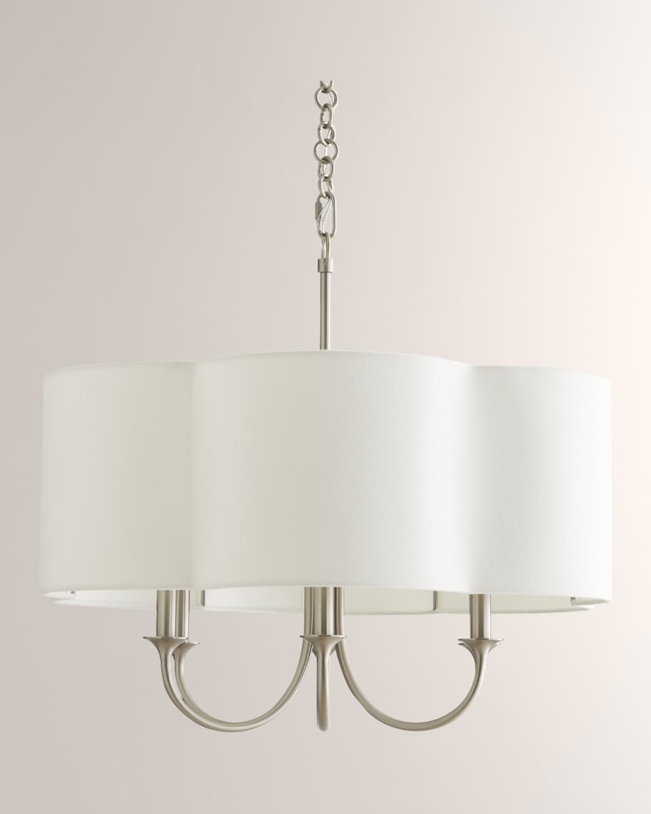 Image 1 of 2: Rittenhouse Small Silver Chandelier