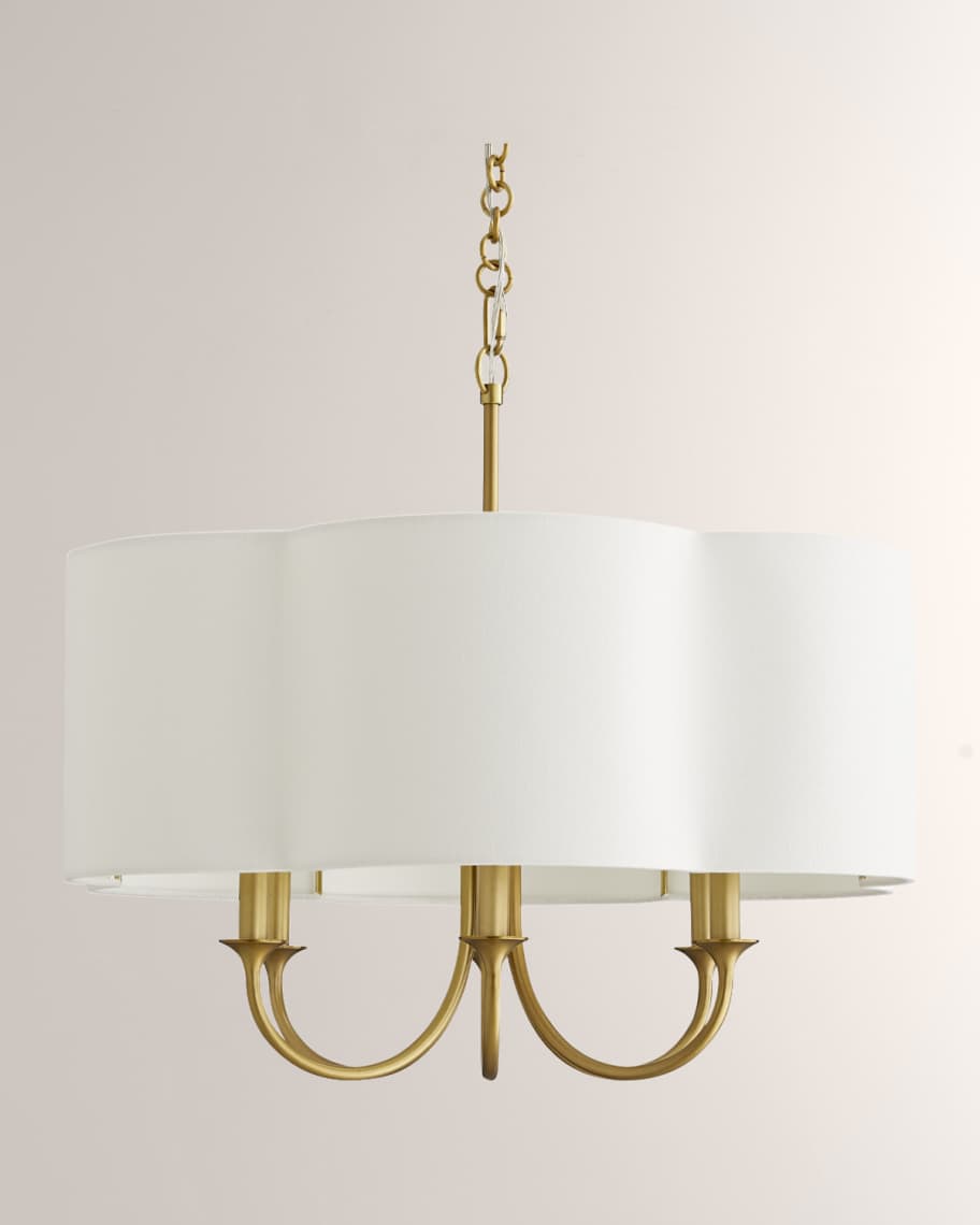 Image 1 of 2: Rittenhouse Small Gold Chandelier