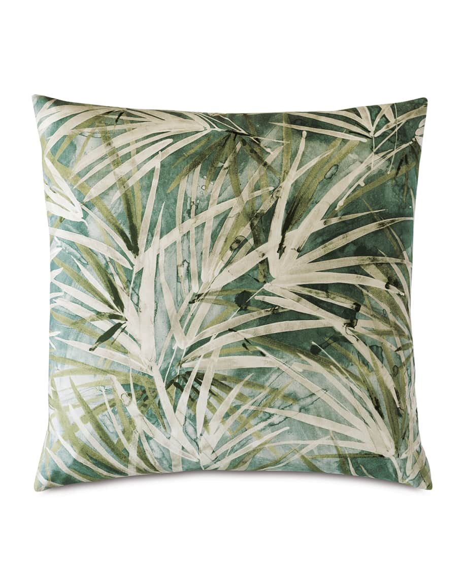Image 2 of 3: Palawan Emerald Decorative Pillow