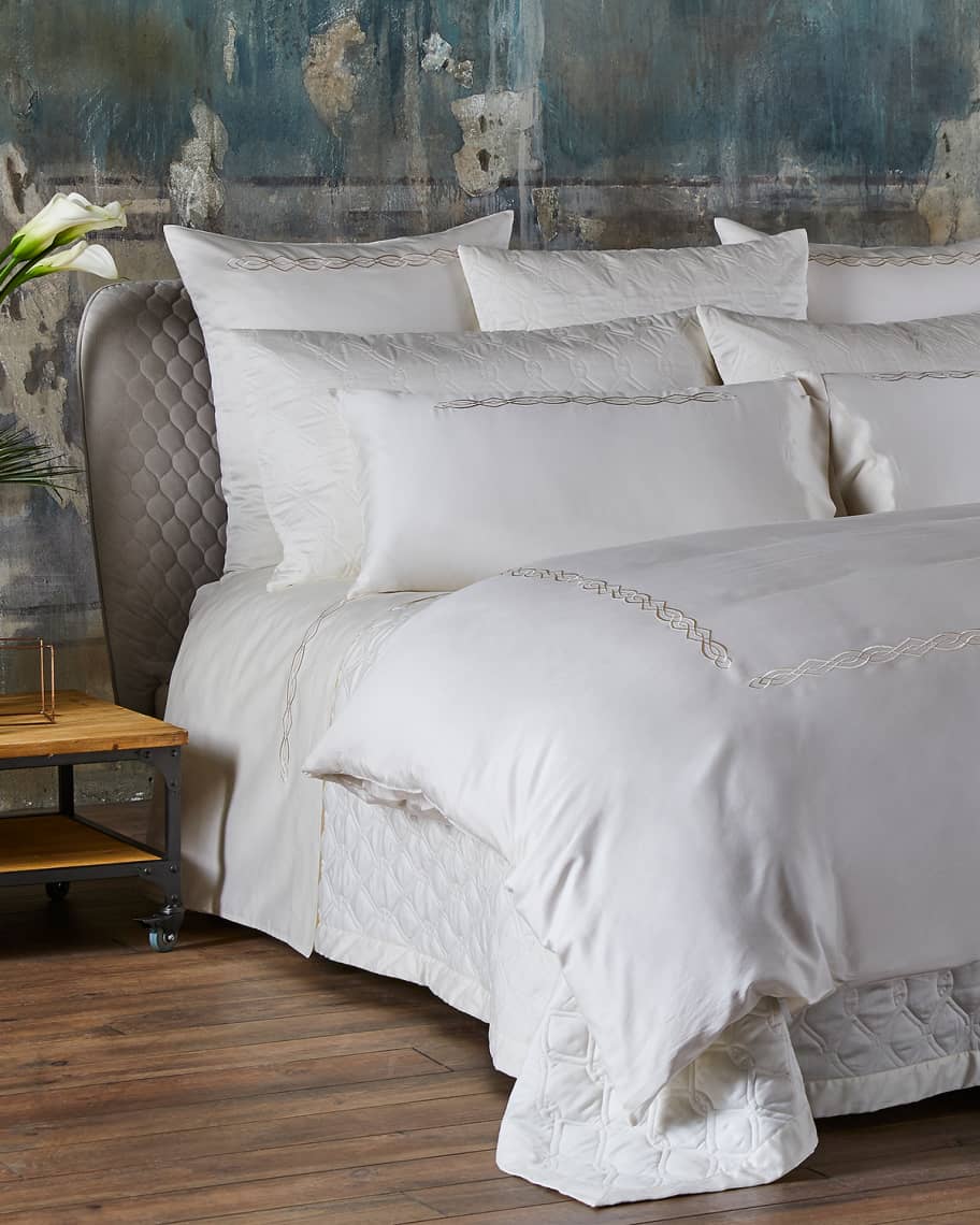 Image 1 of 1: Boho Embroidery King Sheet Set