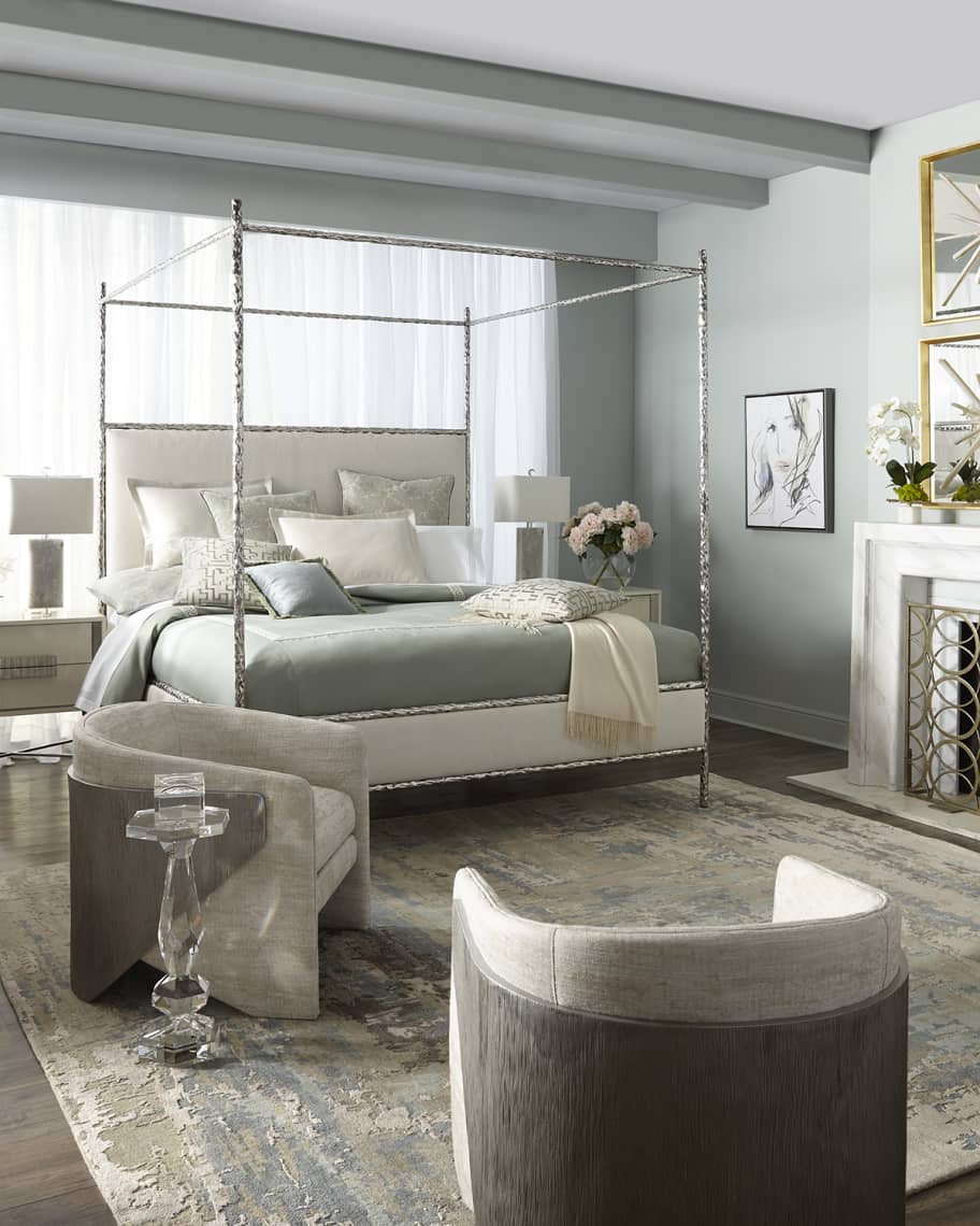 Bernhardt Odette Upholstered Canopy King Bed Horchow
