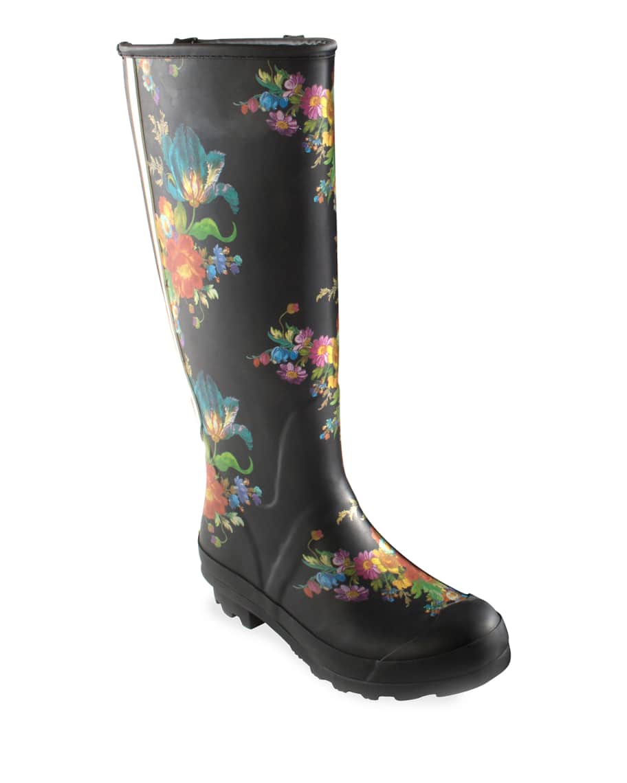 Image 1 of 3: Flower Market Garden/Rain Boots, Size 7