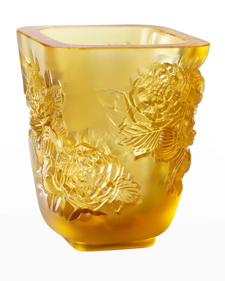 Image 1 of 1: Amber Pivoines Small Vase