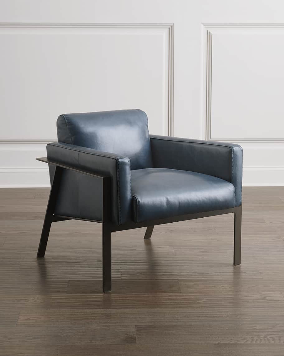 Image 1 of 3: Lara Leather Chair