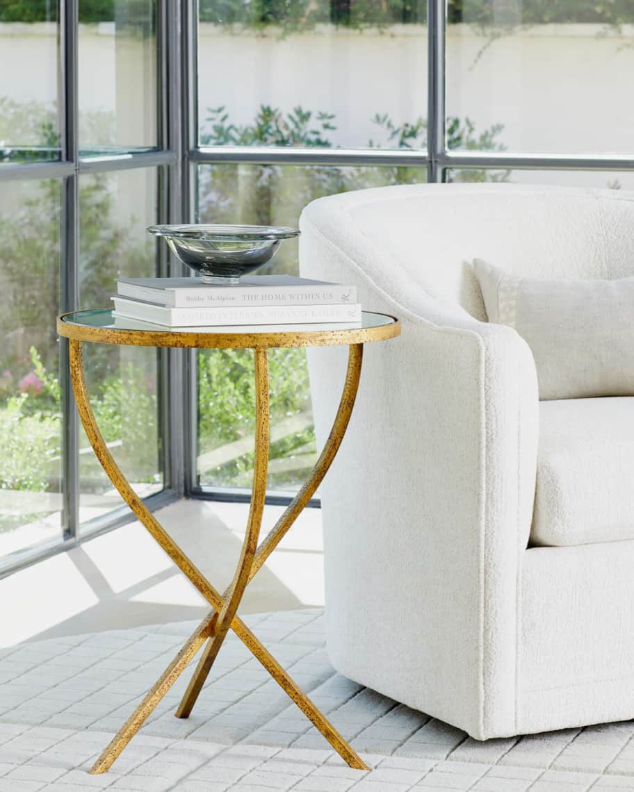 William D. Scott for Global Views Hammered Tripod Large Table Horchow