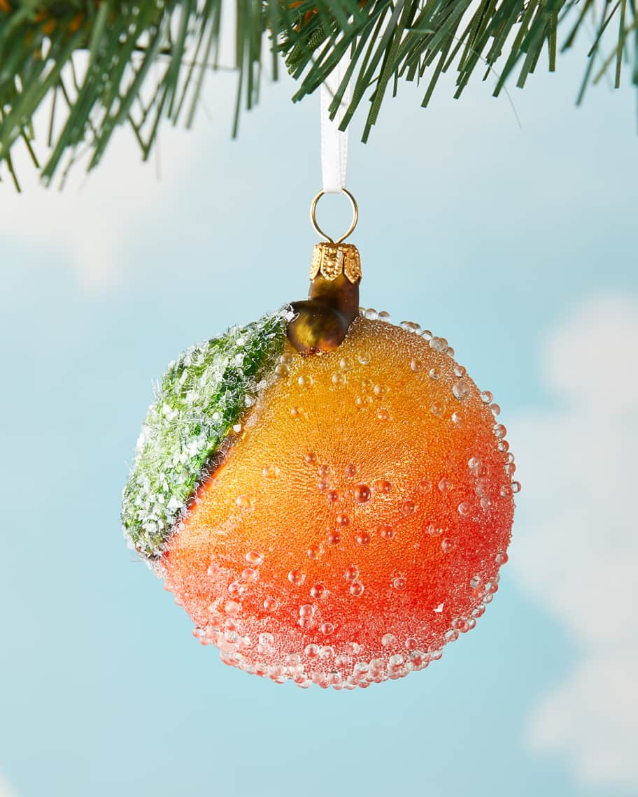 Peach discount christmas ornament