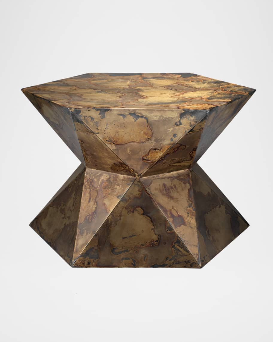 JohnRichard Collection Zeke Marble Martini Side Table