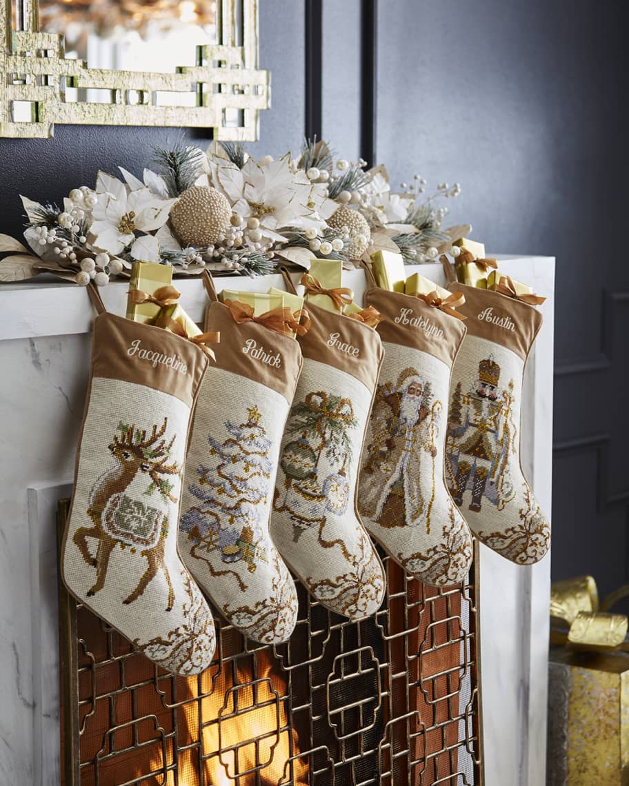 Image 2 of 2: Ornaments Needlepoint Stocking